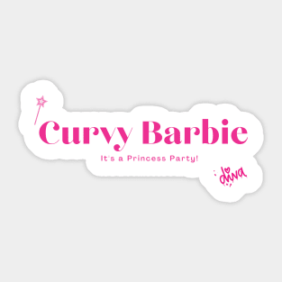 Curvy Barbie Girl Sticker